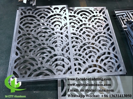 Perforierte Aluminiumfassaden und metallische Verkleidungen für Außenwanddecken, pulverbeschichtet
