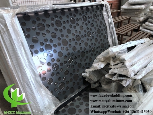 China 3 mm Metallperforierte Aluminiumplatte Pulver beschichtet Aluminiummassivplatte für Fassade