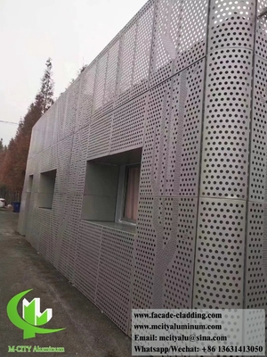 Aluminiumfolie aus Fluorkohlenstoffperforierter Vorhangwand für Fassadenverkleidungen Lieferant in China