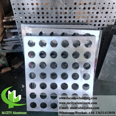 CNC-Verkleidung, Aluminiumfluorkohlenstoffperforierter Vorhang für Fassadenverkleidungen