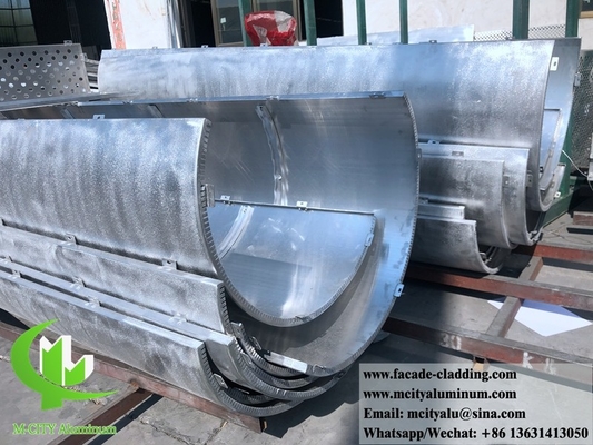 Außenmetallverkleidungssystem Aluminiumfassadenplatten mit 3 mm Pulverbeschichtung