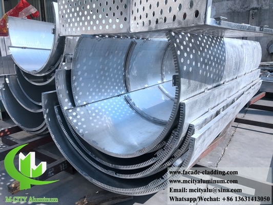 Metallbleche Aluminiumfassade Aluminiumplatten für Gebäudefassaden kundenspezifische Metallbleche 3 mm
