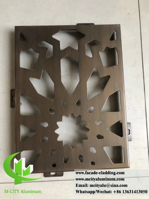 CNC-geschnitzte Dekorationsplatten aus Aluminium für die Außenverwendung von architektonischen Wandverkleidungsfassaden