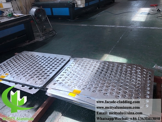 3D-gefaltete Aluminiumplatten für Gebäudefassaden
