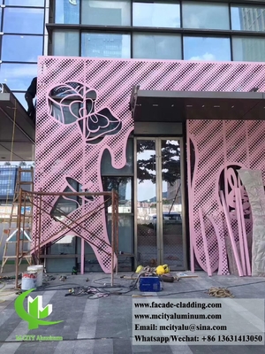 Außenwandverkleidung Metallfassade Aluminiumplatten perforierte Bleche Lieferant in China