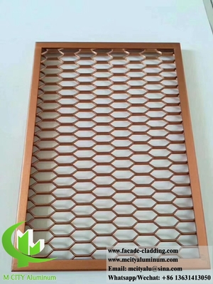 Metallbeschichtung Aluminiummaschenexpandierte Leinwand für Wandbeschichtung Fassadenplatten Dekoration