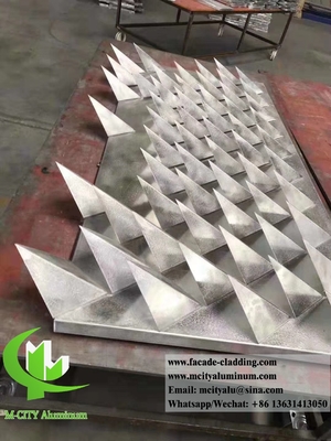 3D-gefaltete Aluminiumplatten für Gebäudefassaden