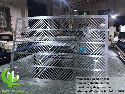 CNC-perforierter Aluminiumbildschirm Metallblech Aluminiumplattenfassade Verkleidung 4 mm
