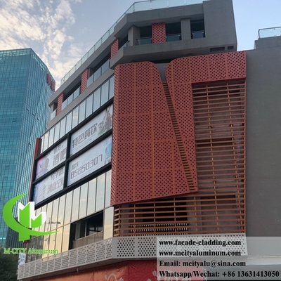 Außenwandverkleidung Metallfassade Aluminiumplatten perforierte Bleche Lieferant in China