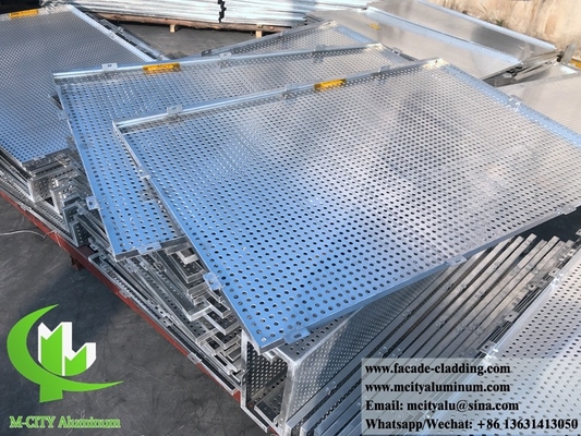 CNC-perforierter Aluminiumbildschirm Metallblech Aluminiumplattenfassade Verkleidung 4 mm
