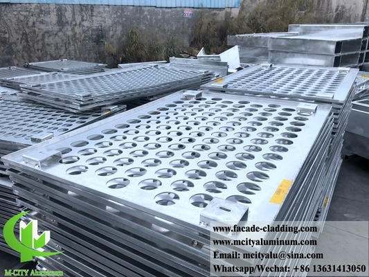 Perforierte Aluminiumplatten aus Fluorkohlenstoff-Aluminium-Gardinenwand für Fassadenverkleidungen