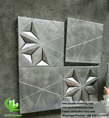 3D-gefaltete Aluminiumplatten für Gebäudefassaden