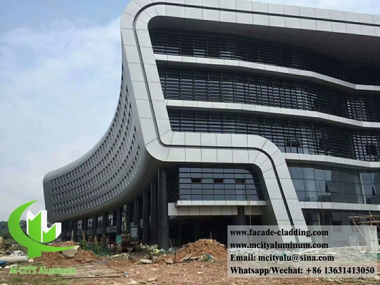Metallbleche Aluminiumfassade Aluminiumplatten für Gebäudefassaden kundenspezifische Metallbleche 3 mm