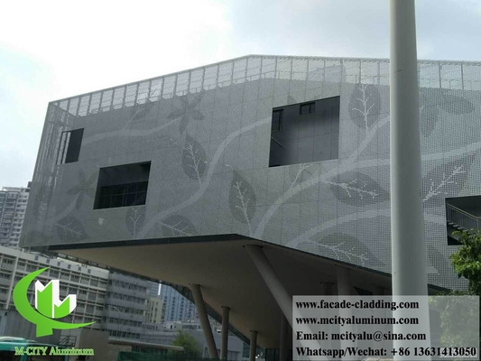 Perforierte Aluminiumplatten aus Fluorkohlenstoff-Aluminium-Gardinenwand für Fassadenverkleidungen