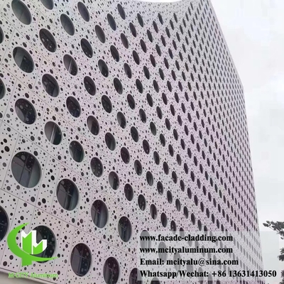 Perforierte Metallfassaden Bildschirmplatten Aluminiumverkleidung Lieferant in Guangzhou China