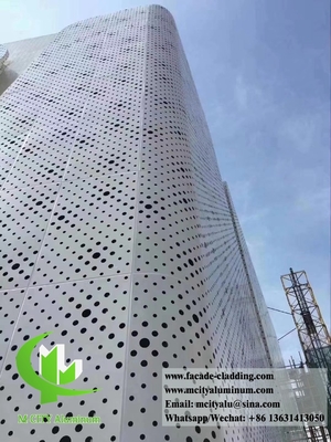 3 mm perforierte Blechfassade und Aluminiumwandverkleidung