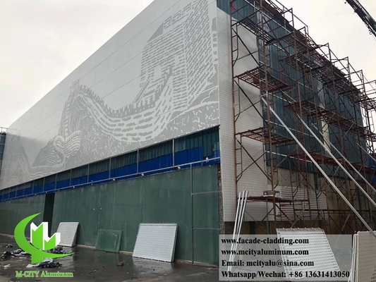 3 mm perforierte Blechfassade und Aluminiumwandverkleidung