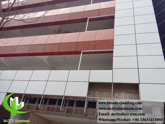 Afrika 3 mm Metallblech-Aluminiumplatten-Pulver-beschichtete Vorhangwand für Fassadenverkleidung