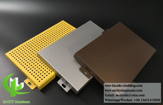 Aluminium-Dekorationsplatten für Fassaden, Verkleidungswanddekoration Außenfassadenplatten