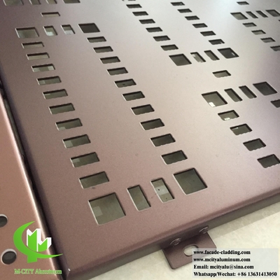 Aluminium-Perforaturwand, Aluminium-Massivplatten für Wandverkleidung und Fassade