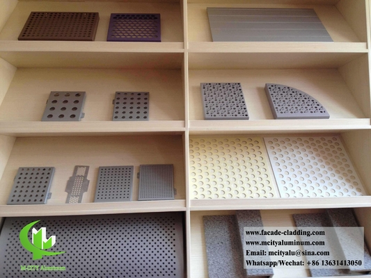 Aluminium-Perforaturwand, Aluminium-Massivplatten für Wandverkleidung und Fassade