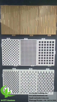 Anti-Rost Perforierte Metallfassaden Perforierte Bildschirmfassade Aluminium
