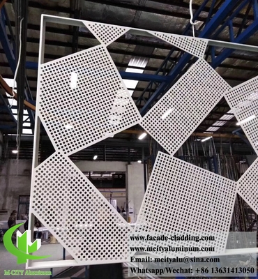 Metallfassadenfabrik, perforierte Aluminiumverkleidungsplatten, Aluminiumbleche für Wandfassaden