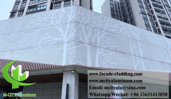 Rostschutz Perforierten Metallfassaden Aluminium Verkleidungsplatten Lieferant in China