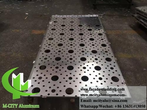 Außen Perforierter Bildschirm Fassade Metall Fassaden Aluminium Fabrik in China