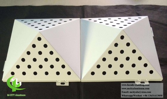 Aluminiumplatten für die Außenfasade mit perforierter Leinwand