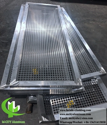 Anbieter von Aluminiumplatten für die perforierte Rostfassade in China