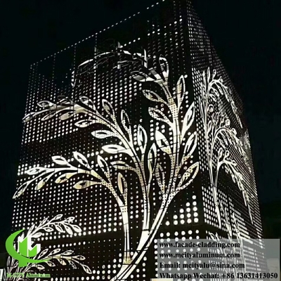 Anbieter von Aluminiumplatten für die perforierte Rostfassade in China