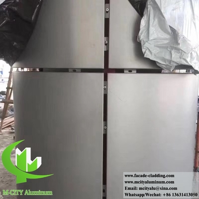 Perforierte Metallfassaden Aluminiumwandverkleidung PVDF Naturfarbe und Rost