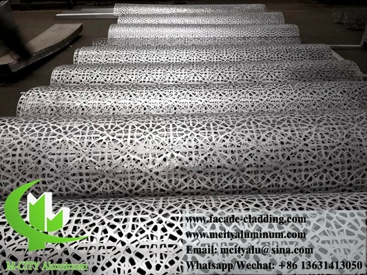 Massivmetallplatten Aluminiumverkleidung Dekoration für Säulen rund mit Laserschnitt