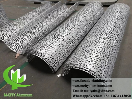 Massivmetallplatten Aluminiumverkleidung Dekoration für Säulen rund mit Laserschnitt