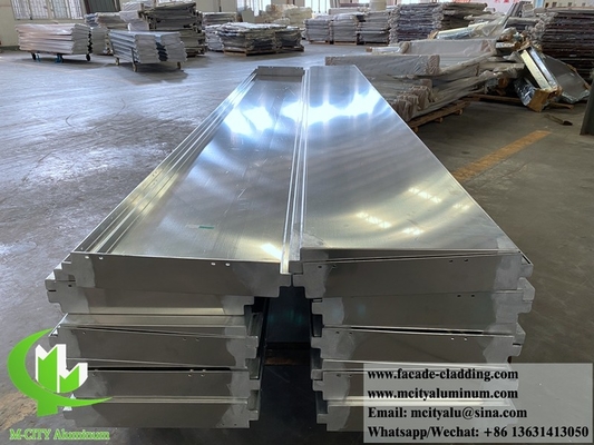 Steinfarbene Aluminiumfolie, massivwandverkleidete Platte für Fassade, langlebig für Außen