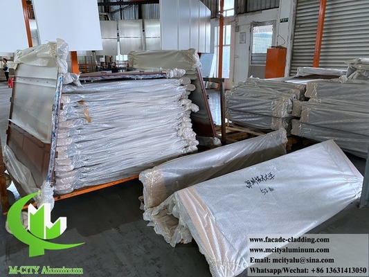 Lasergeschnittene Metallflächen aus Aluminium für die Außendekoration von Gebäudefassaden