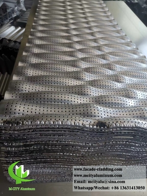 3D-Außen perforierte Metallbeschichtung Aluminiumfassaden für die architektonische Dekoration von Gebäuden