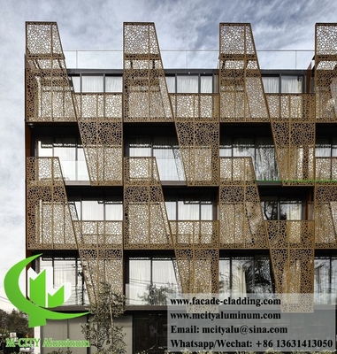 Außenlaserschnitt Perforierter Metallbeschichtung Aluminiumfassaden für die architektonische Dekoration von Gebäuden