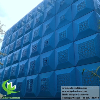 3D-Form Perforierter, massiv überzogener Aluminium-Metallblech, Rostschutz-Metallschirm