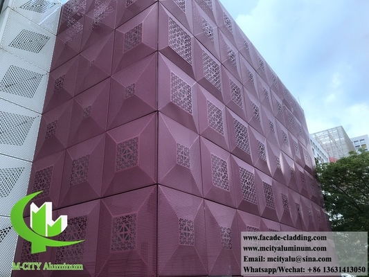 Metallverkleidung, Aluminiumfassaden, Perforation mit runden Löchern Lieferant in Guangzhou