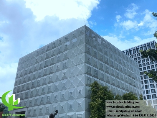3D-Form Perforierte Wandverkleidung Aluminium-Metallblech-Anti-Rost-Metallbildschirm