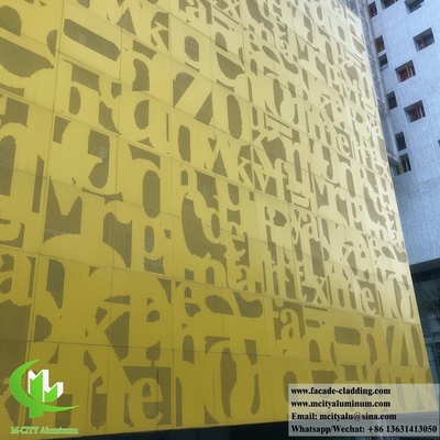Perforating metal screen for wall cladding solid aluminum panels for facades Durchlöchern von Metallschirmen für Wandverkleidungen