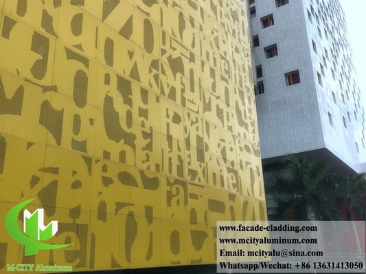Perforierende Metallflächen für die Wand für die Außendekoration von Metallfassaden