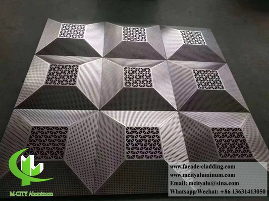 Lasergeschnittene Metallschirme, Aluminiumverkleidung, Metallfassaden