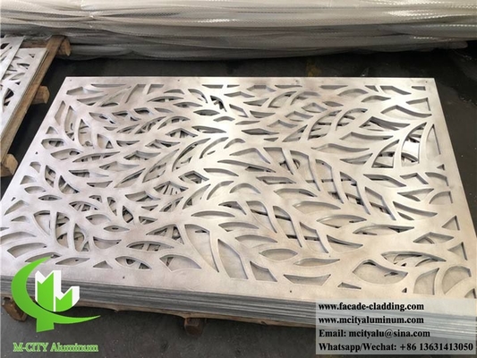 Lasergeschnittene Metallschirme, Aluminiumverkleidung, Metallfassaden