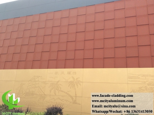 Perforierende Metallflächen für die Wand für die Außendekoration von Metallfassaden