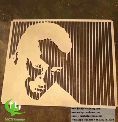 Laserschnitt für die Perforation von Aluminiumblechen mit Metallschirm für die Gebäudeverzierung