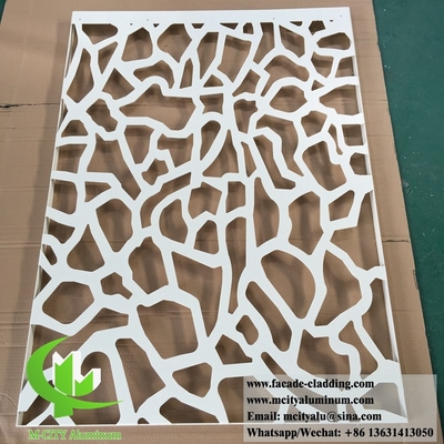 Dekorative Metallschirm Aluminiumschirm für Gartenzaun mit Laserschnitt Design