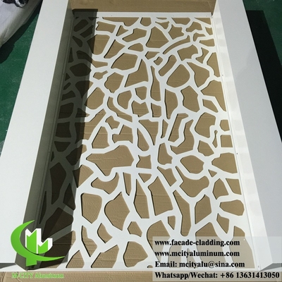 Dekorative Metallschirm Aluminiumschirm für Gartenzaun mit Laserschnitt Design
